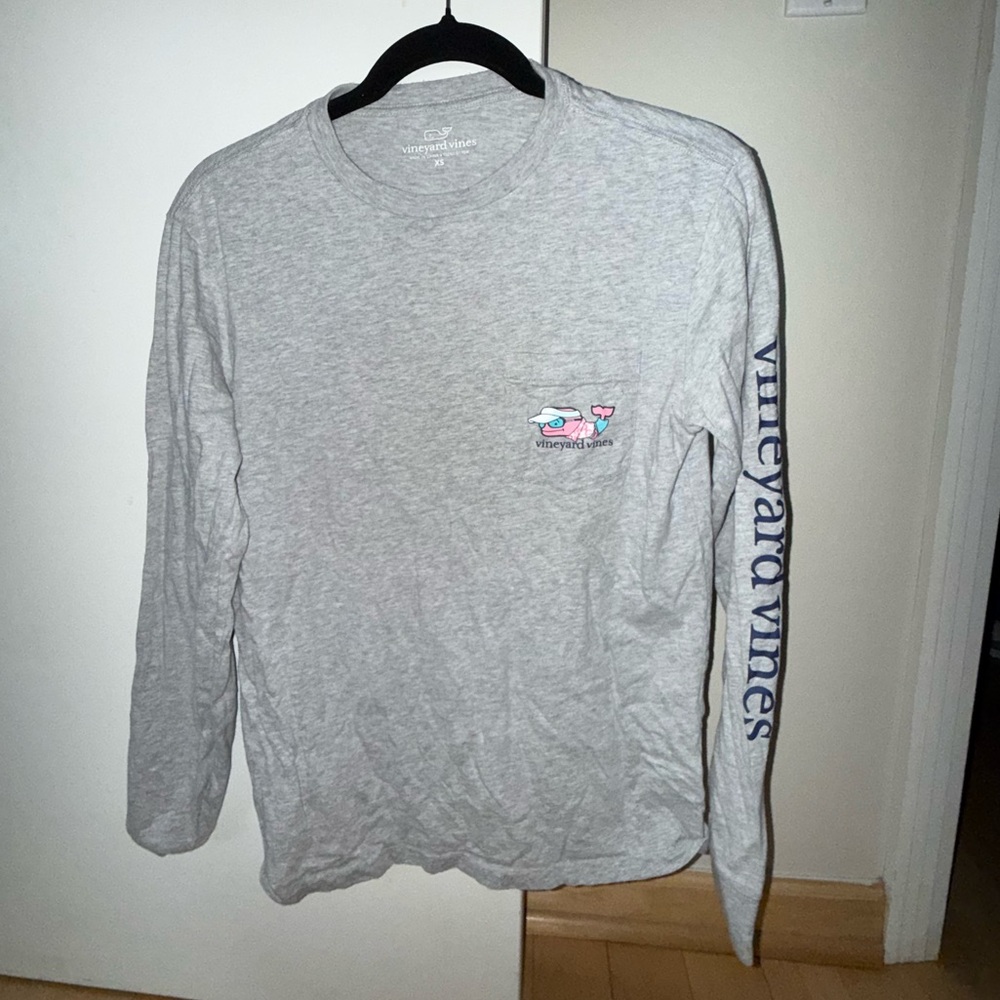 Vineyard Vines Gray Long Sleeve Men's Shirt